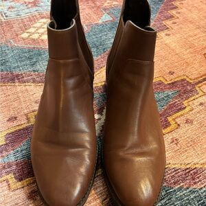 Brown Leather Chelsea Boots